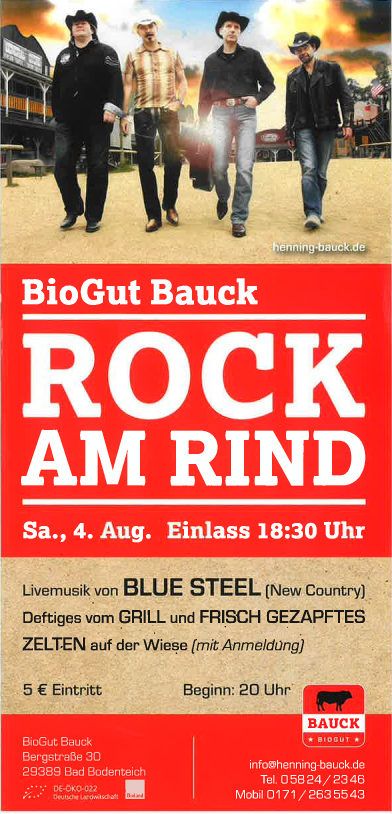 Blue Steel live bei "Rock am Rind"